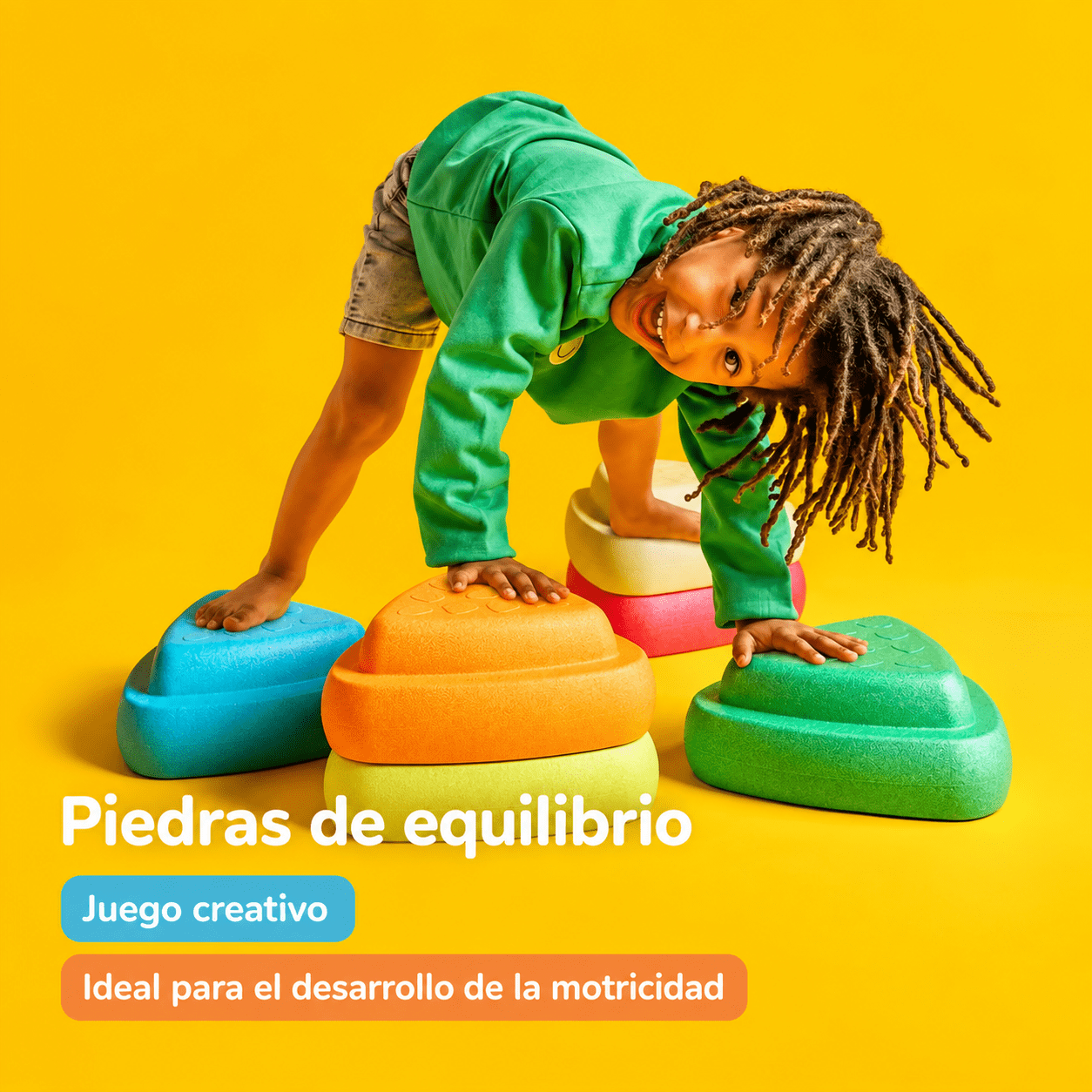 Piedras de equilibrio - 50 cm - Multicolor - Imagen 2