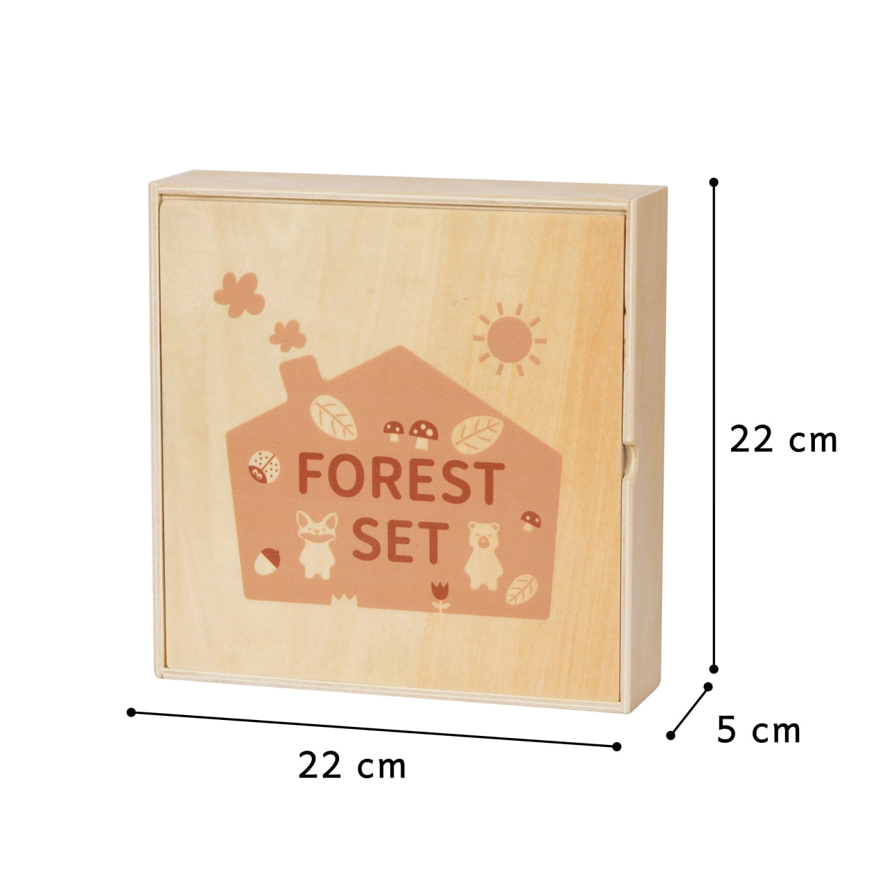 Set de figuras de madera Montessori «El set del bosque» - Imagen 7