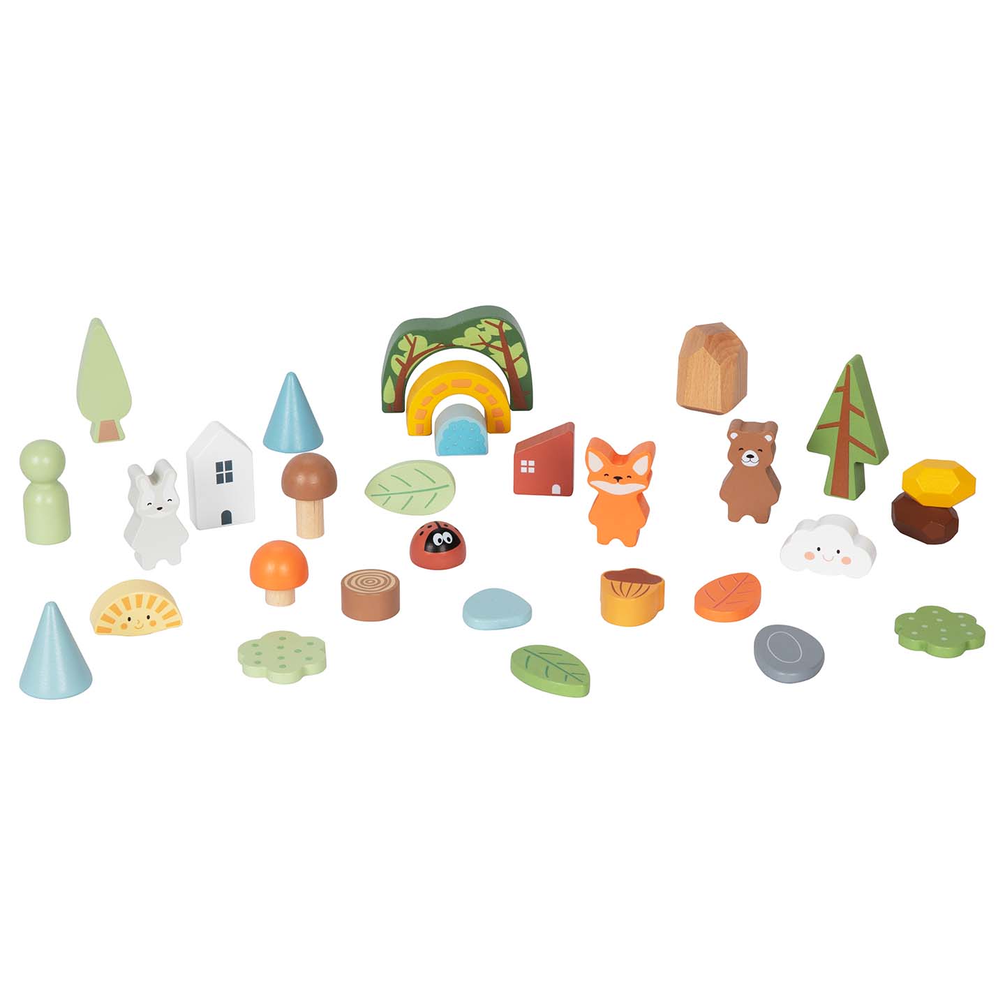 Set de figuras de madera Montessori «El set del bosque» - Imagen 4