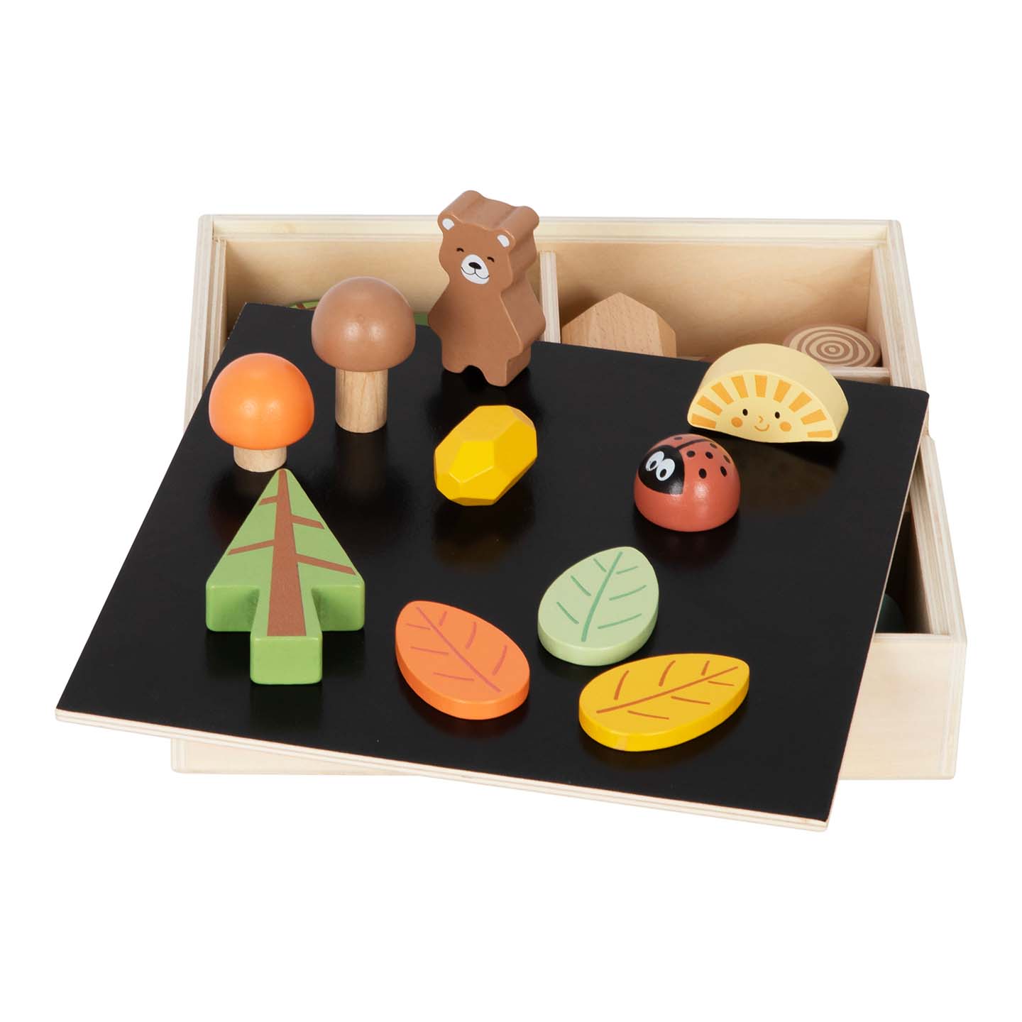 Set de figuras de madera Montessori «El set del bosque» - Imagen 5