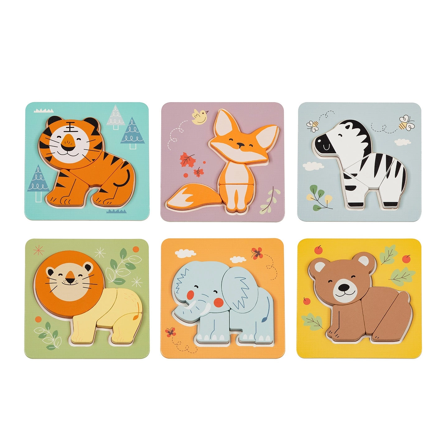 Set de puzzles BusyKids “Animales”
