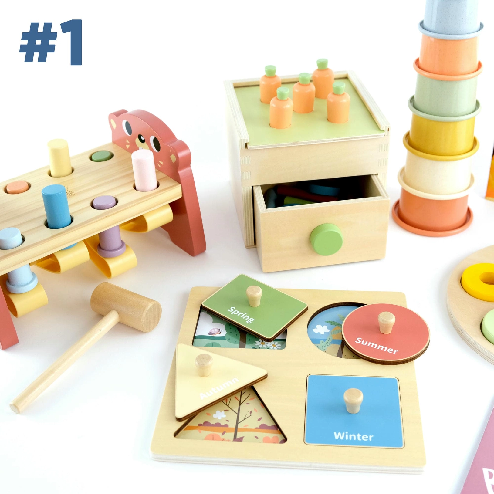 Set Montessori BusyKids para niños de 12 a 18 meses - Imagen 12