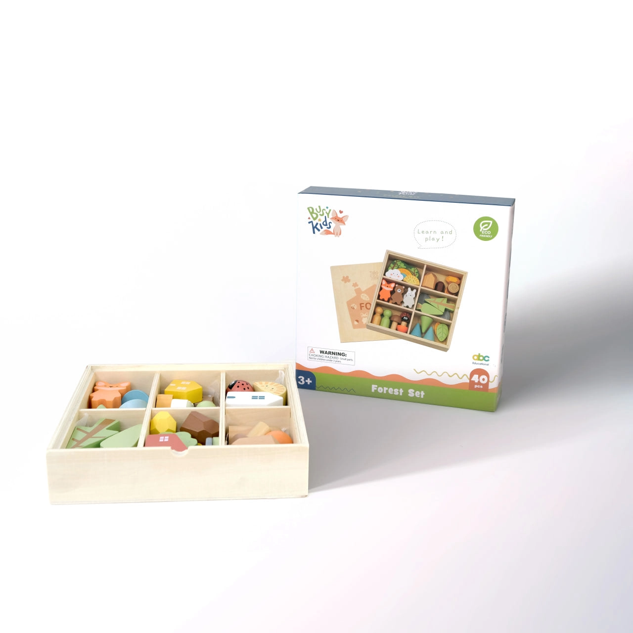 Set de figuras de madera Montessori «El set del bosque» - Imagen 9