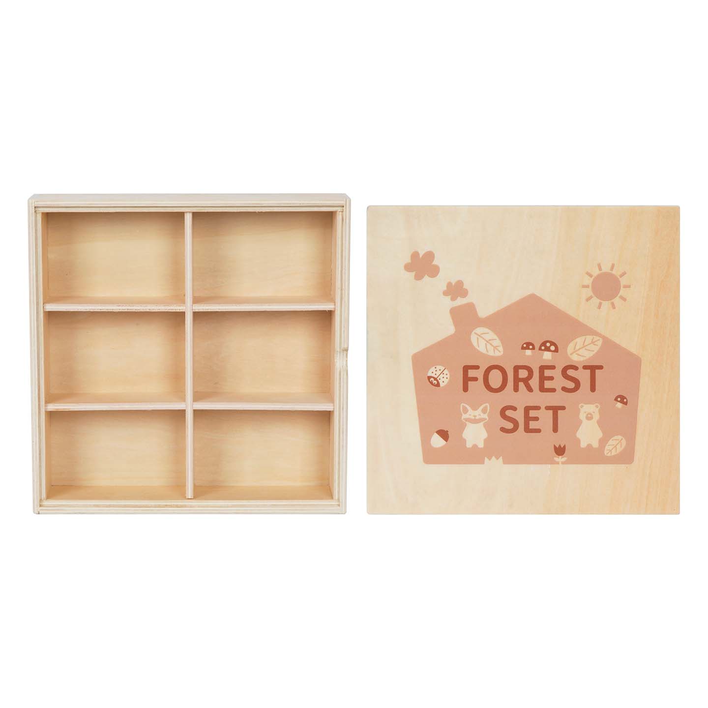 Set de figuras de madera Montessori «El set del bosque» - Imagen 3