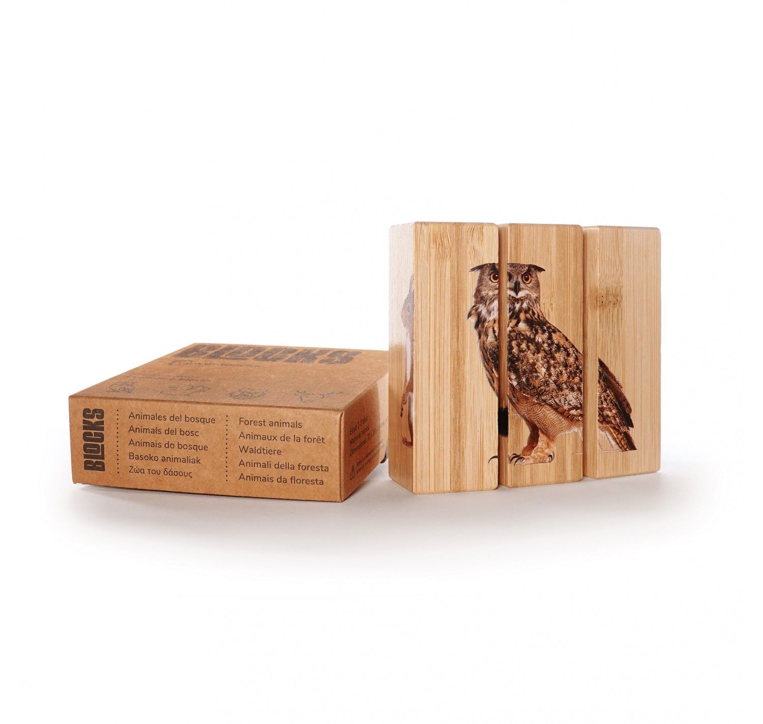 NWB - Puzzle 3 bloques - Animales del Bosque