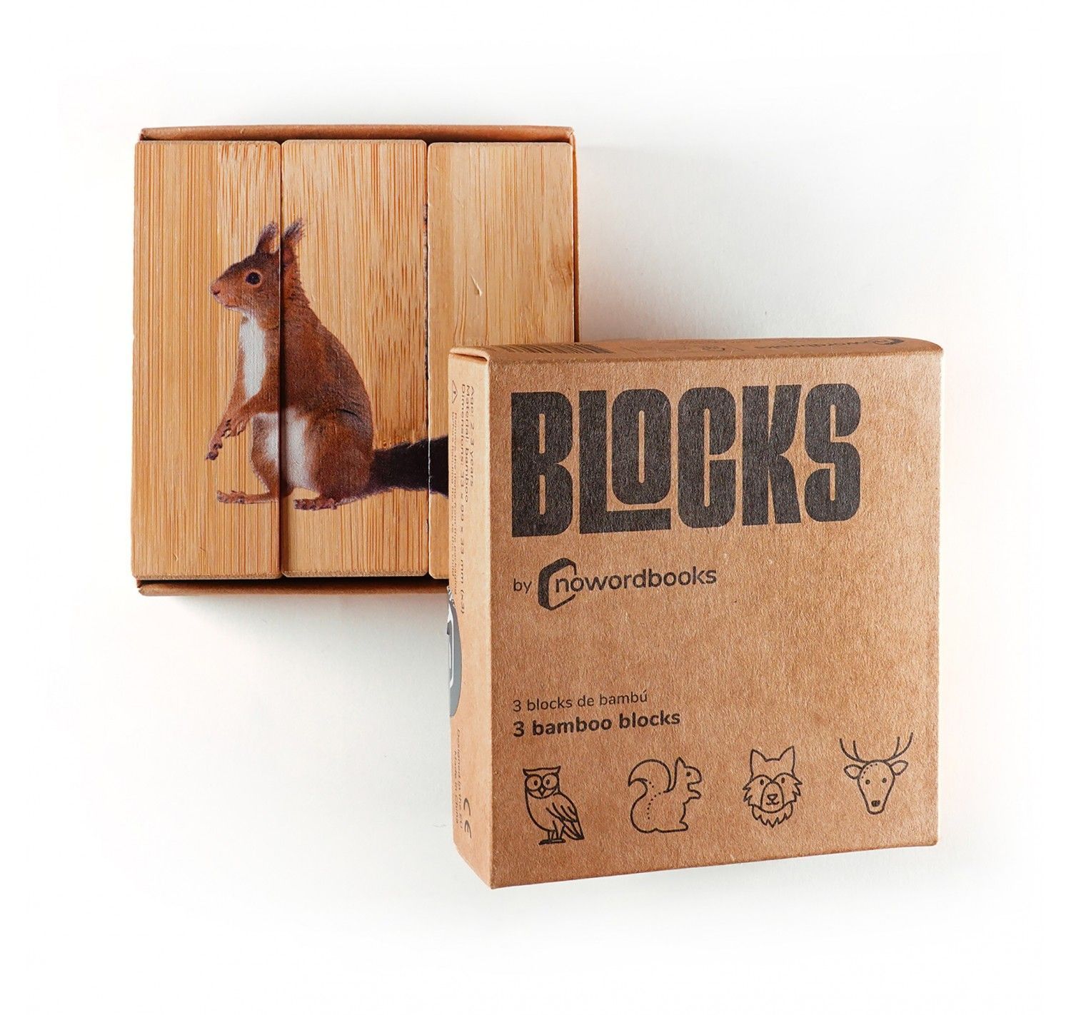 NWB - Puzzle 3 bloques - Animales del Bosque - Imagen 2