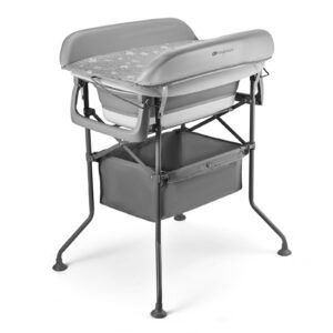 Bañera con Cambiador Plegable Kinderkraft BUBBLY – Gris
