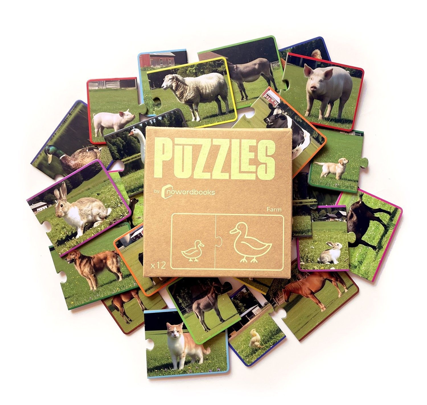 NWB - Puzzles Animales de granja y sus crías - Imagen 2