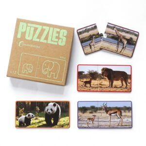 NWB -  Puzzles Animales salvajes y sus crías